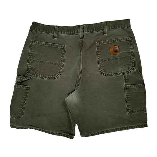 Vintage Carhartt Carpenter Shorts - 34W 9L Grey Cotton