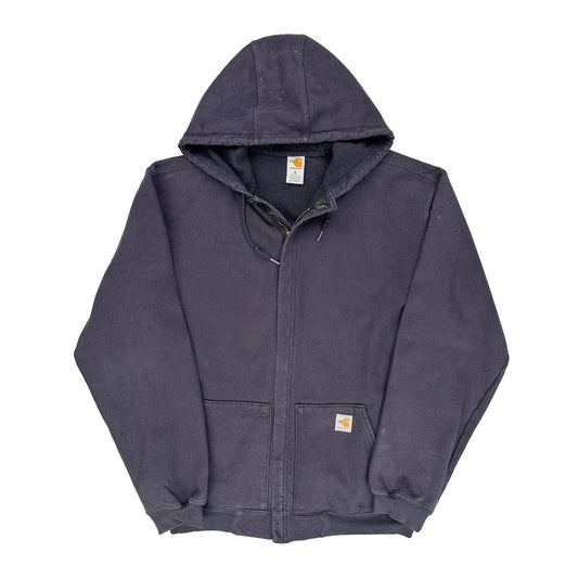 Carhartt Tall Hoodie - Large Navy Cotton Blend