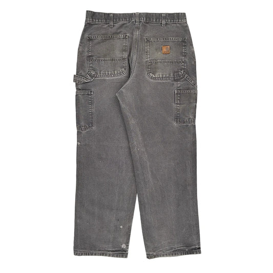 Carhartt Carpenter Trousers - 33W 31L Grey Cotton