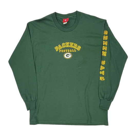 Green Bay Packers Nfl Long Sleeve T-Shirt - Large Green Cotton