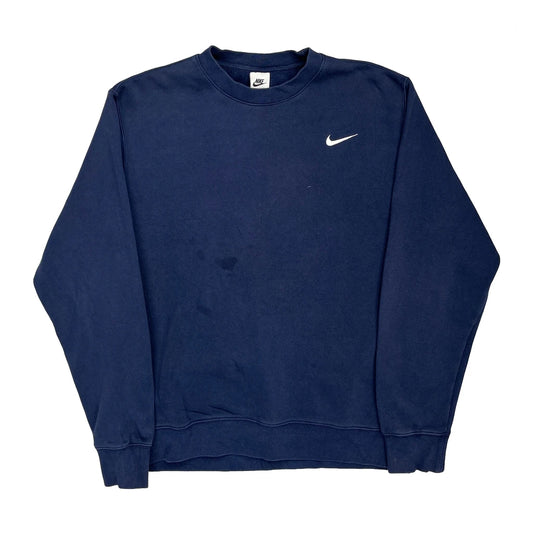 Nike Sweatshirt - Large Blue Cotton