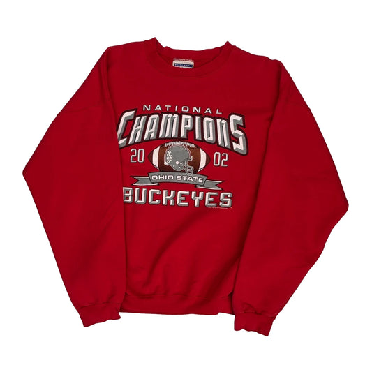 Ohio State Buckeyes Hanes Ncaa Sweatshirt - Large Red Cotton