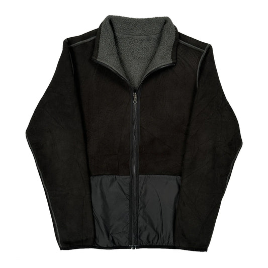 Vintage Unbranded Fleece Jacket - XS Black Polyester