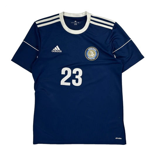 Eureka United Football Club Adidas Football Shirt - Medium Blue Polyester