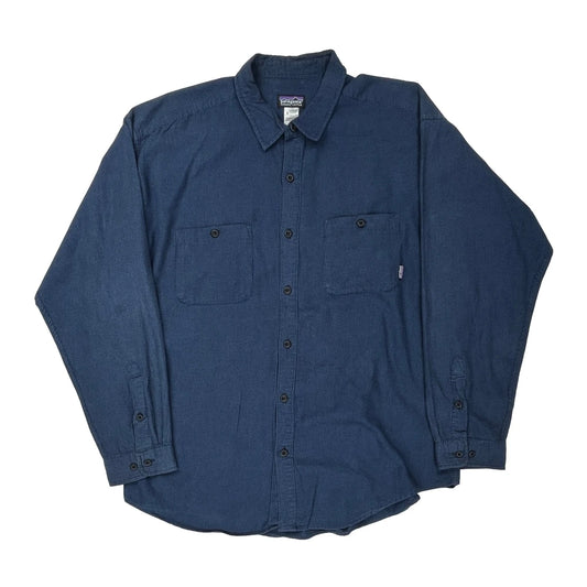 Patagonia Shirt - XL Blue Cotton