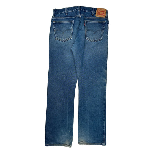 517 Levis Jeans - 32W 35L Blue Cotton Blend