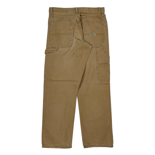 Wrangler Carpenter Trousers - 29W 30L Brown Cotton