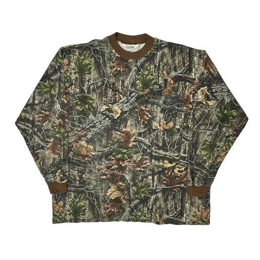 Made In USA Clarkfields Long Sleeve T-Shirt - XL Camo Cotton