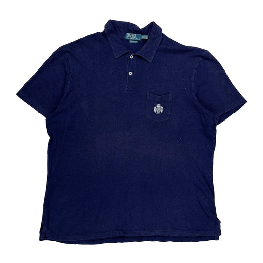 Vintage Polo By Ralph Lauren Polo Shirt - 2XL Blue Cotton