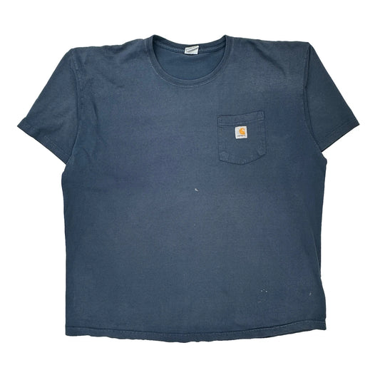 Carhartt T-Shirt - 2XL Blue Cotton