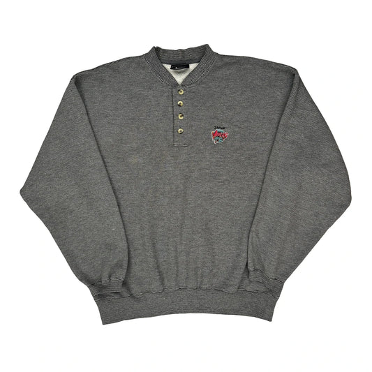 Vintage Lee Sport Sweatshirt - Large Grey Polyester Blend