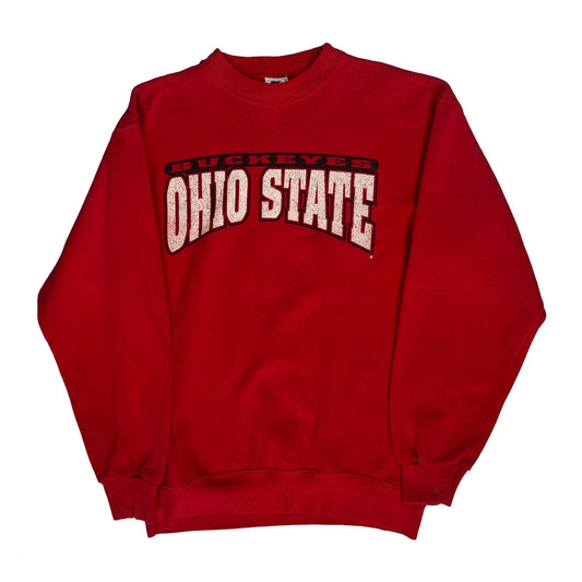 Vintage Age 16, Ohio State Buckeyes Starter College Sweatshirt - XL Red Cotton
