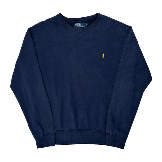 Vintage Polo By Ralph Lauren Sweatshirt - Small Navy Cotton