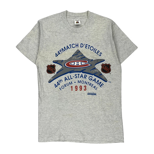 Nhl All-Star Game Fruit Of The Loom Single Stitch T-Shirt - Medium Grey Cotton