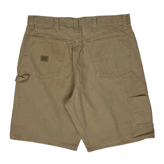 Vintage Wrangler Cargo Shorts - 34W 10L Beige Cotton