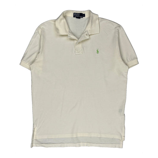 Vintage Polo By Ralph Lauren Polo Shirt - Large Cream Cotton
