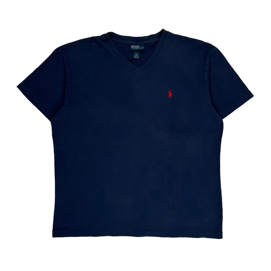 Polo By Ralph Lauren T-Shirt - Large Navy Cotton