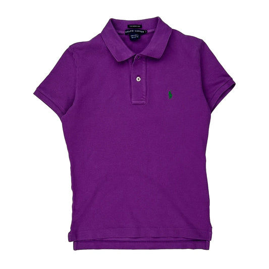 The Skinny Polo Ralph Lauren Polo Shirt - Small Purple Cotton