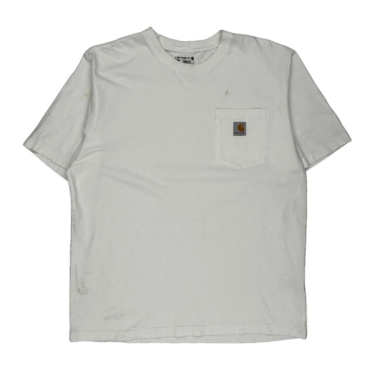 Carhartt T-Shirt - Large White Cotton