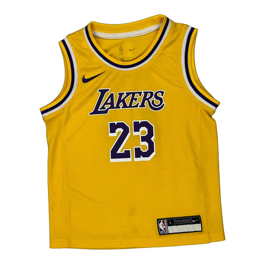 Los Angeles Lakers, Age 7 Nike Sweatshirt - Large Yellow Polyester