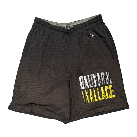 Baldwin Wallace Champion Sport Shorts - Large Black Polyester