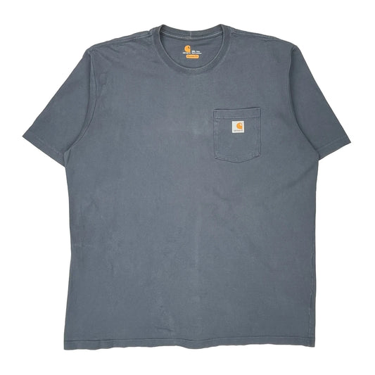Carhartt Tall T-Shirt - 2XL Grey Cotton