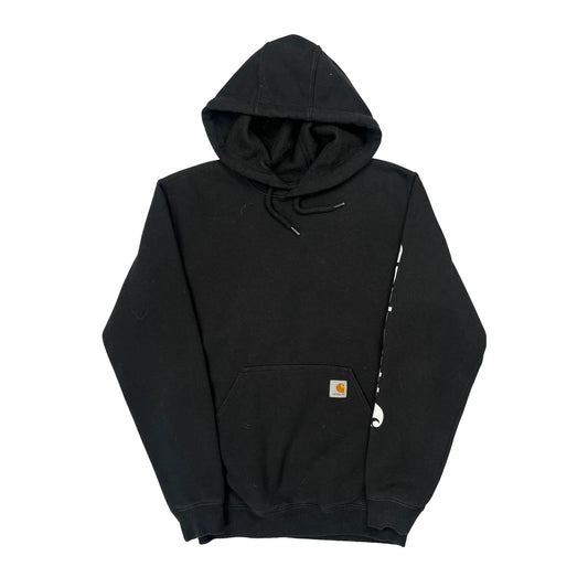 Loose Fit Carhartt Faded Hoodie - Small Black Cotton