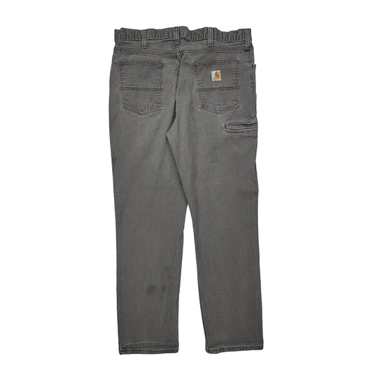 Carhartt Carpenter Trousers - 38W 32L Grey Cotton