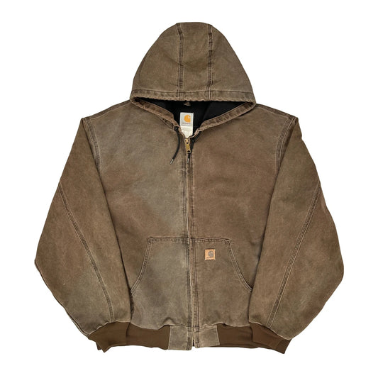 Vintage Carhartt Cht Jacket - 3XL Brown Cotton