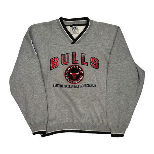 Chicago Bulls Lee Sport Nba Sweatshirt - Medium Grey Polyester Blend