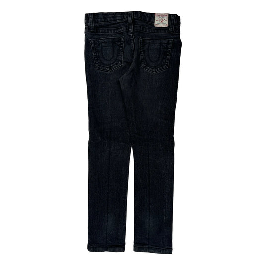 Age 10 True Religion Slim Jeans - Medium Black Cotton