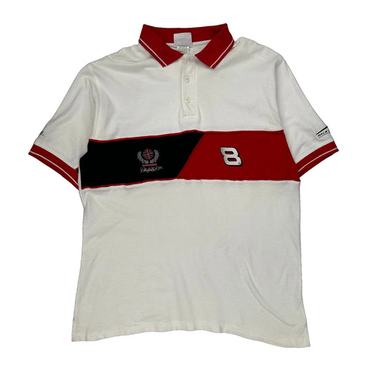 Chase Authentics Nascar Polo Shirt - Large White Cotton