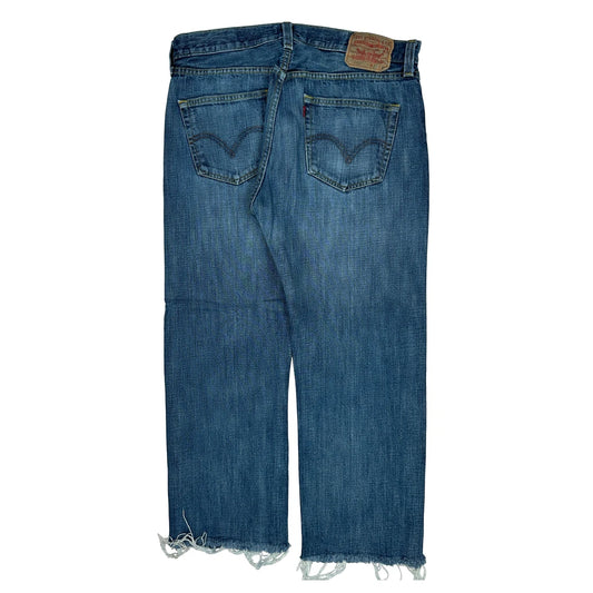 501 Levis Jeans - 33W 32L Blue Cotton