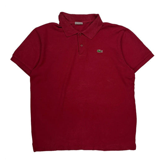 Vintage Lacoste Polo Shirt - 2XL Red Cotton