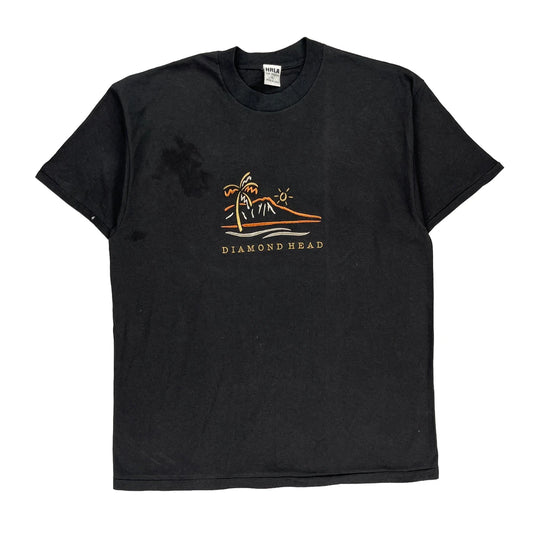 Single Stitch Hrla Los Angeles Graphic T-Shirt - XL Black Cotton