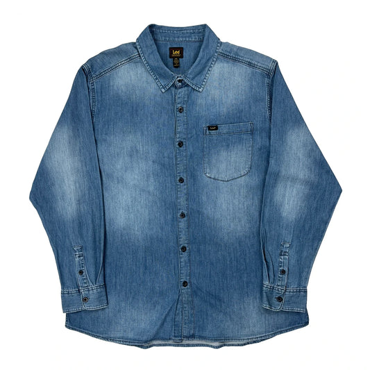 Lee Denim Shirt - 2XL Blue Denim