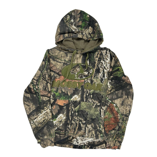 Mossy Oak Camo Hoodie - Medium Camo Cotton Blend