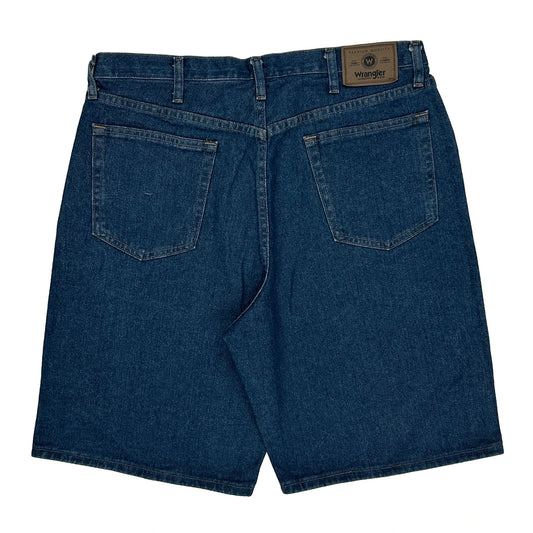 Wrangler Denim Shorts - 35W 10L Blue Cotton