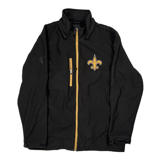 New Orleans Saints Nfl Football Jacket - Large Black Polyester
