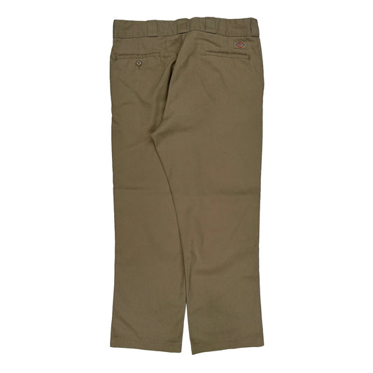 Dickies Trousers - 34W 29L Khaki Cotton