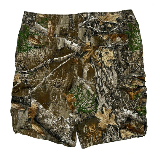 George Camo Cargo Shorts - 38W 10L Green Cotton