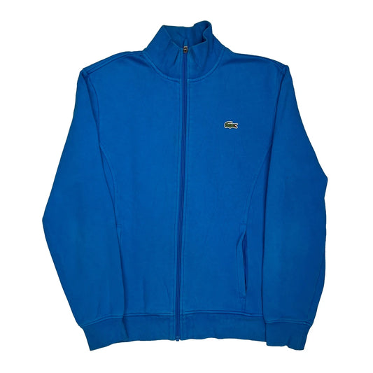 Lacoste Zip Up - Medium Blue Cotton