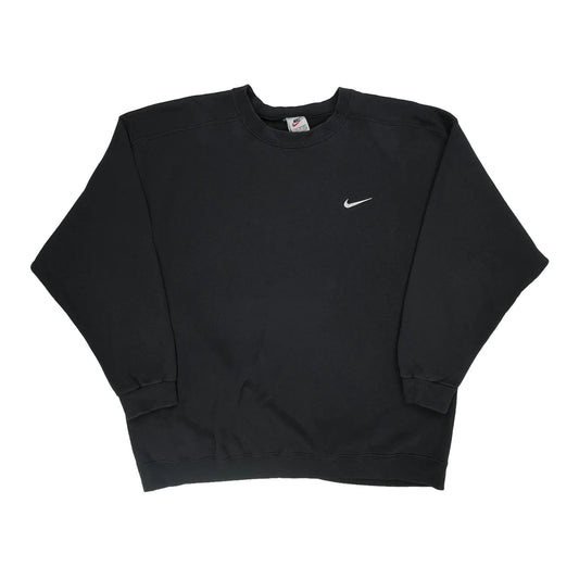 Nike Sweatshirt - 2XL Black Cotton