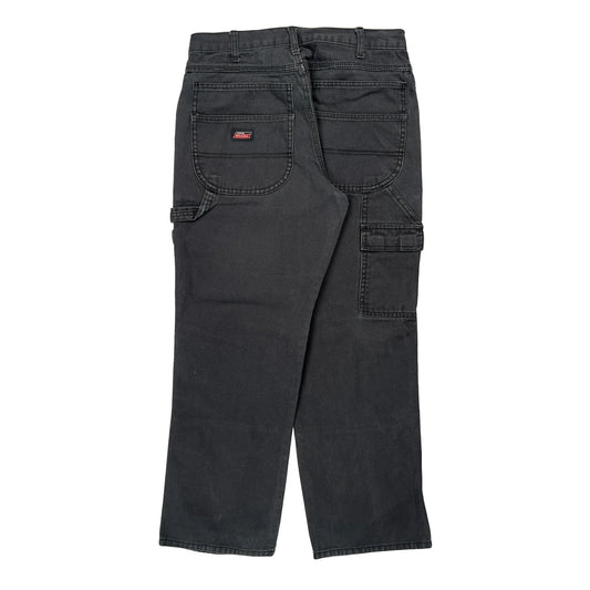 Vintage Dickies Carpenter Trousers - 30W 28L Black Cotton
