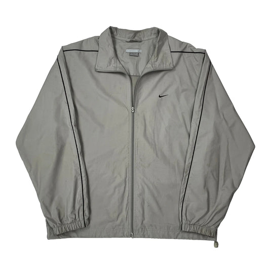 Vintage Nike Windbreaker - XL Grey Polyester