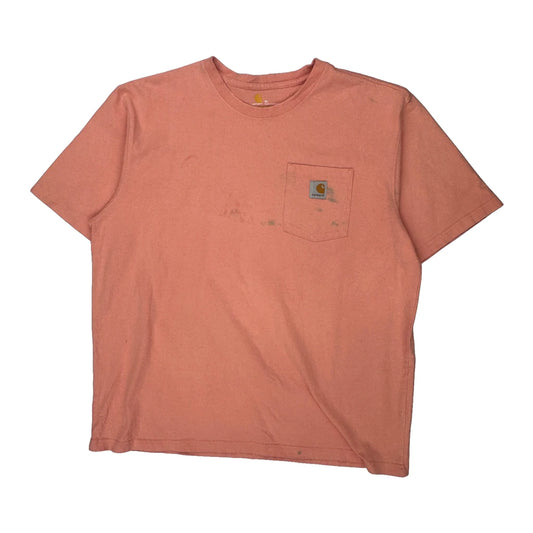 Carhartt T-Shirt - XL Pink Cotton