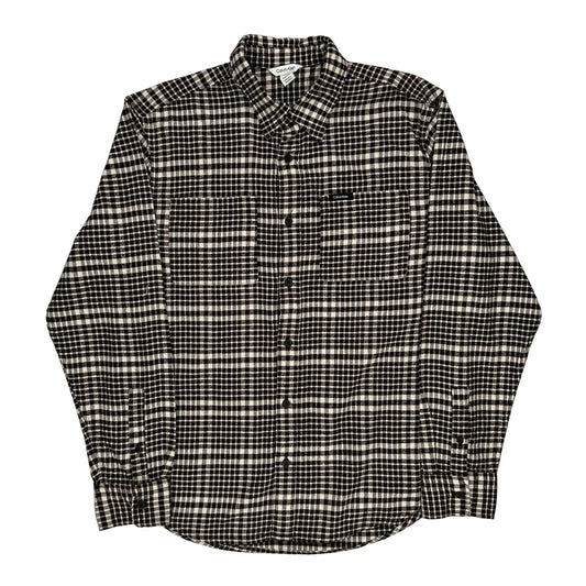 Calvin Klein Checked Flannel Shirt - Medium Black & White Cotton