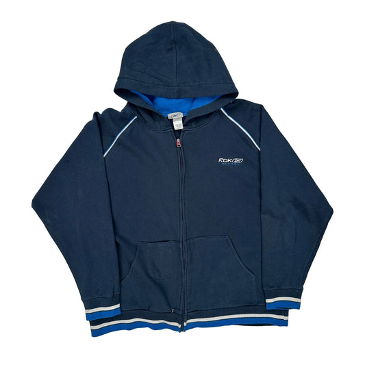 Reebok Hoodie - Medium Navy Cotton