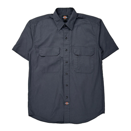 Dickies Short Sleeve Shirt - Medium Grey Polyester Blend