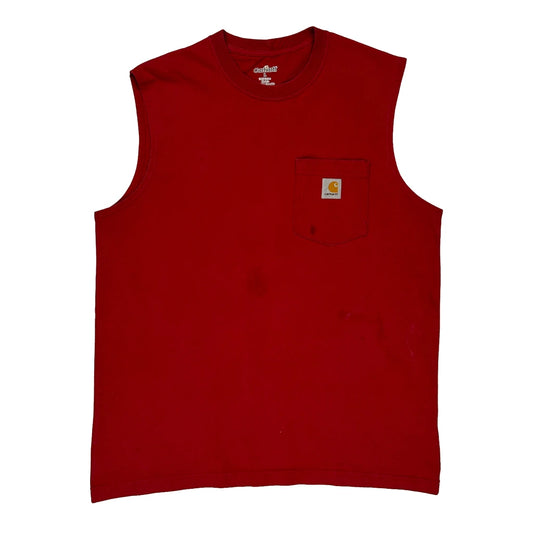 Carhartt Vest - Large Red Cotton